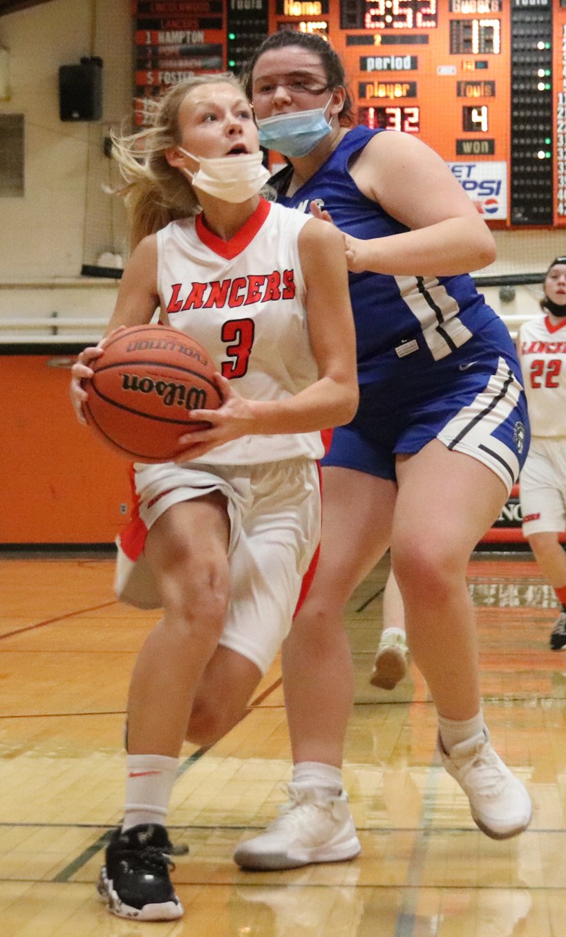 Avery Pope scored a team-high 10 points and nearly brought Lincolnwood all the way back from a fourth quarter deficit before the Lancers fell to North Greene 35-30 on Monday, Nov. 29.