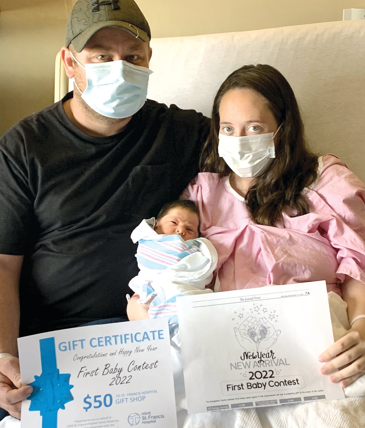 Raelee Grace Petcher, daughter of Sam and Jennifer Petcher, was born at 8:10 a.m. Thursday, Jan. 6, to win The Journal-News first baby contest.